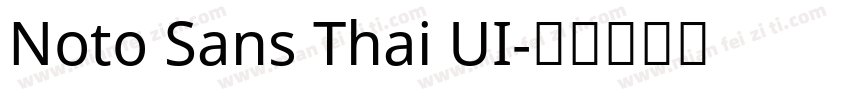 Noto Sans Thai UI字体转换
